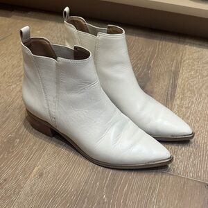 Marc Fisher LTD Cream Ankle Booties